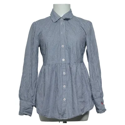 Chemise (Bleu, Blanc) de Hillevi Coton