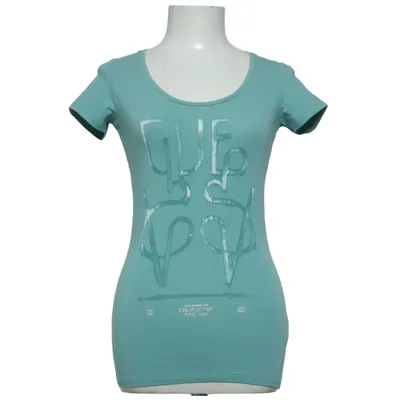 T-shirt (Groen) van Guess Katoen, Elastaan