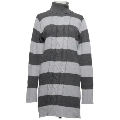 Robe à col roulé (Gris) de Equipe Polyester, Laine