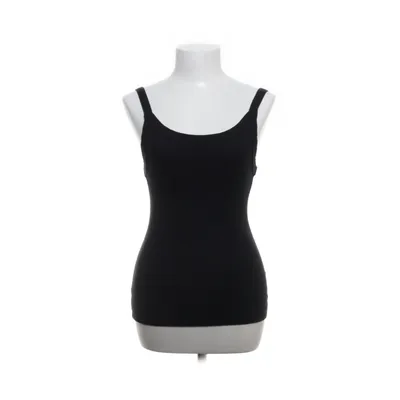 Tanktop (Zwart) van H&M Basic Katoen, Elastaan