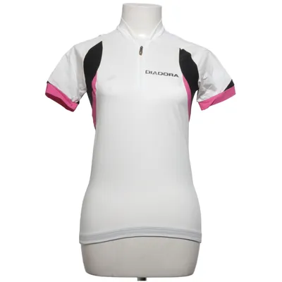 Wielershirt (Wit, Zwart, Roze) van Diadora Elastaan, Polyester