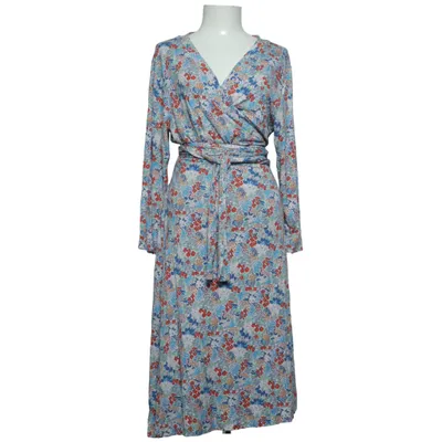 Wrap dress (Blue, Multicolored) from Miss Clarity Elastane, Viscose