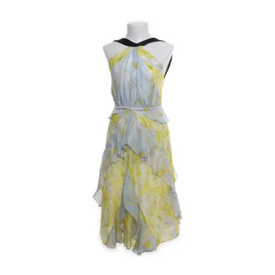 Jurk (Wit, Meerkleurig) van H&M Conscious Collection Zijde, Lyocell, Polyamide