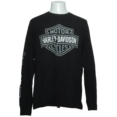 T-shirt à manches longues (Noir) de Harley Davidson Coton