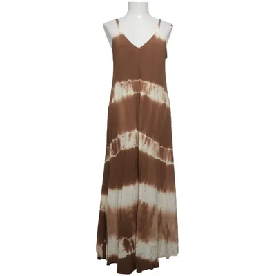 Maxi dress (Brown, White) from Marta Elastane, Viscose