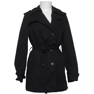 Trench coat (Black) from Darling Harbour Cotton, Polyester