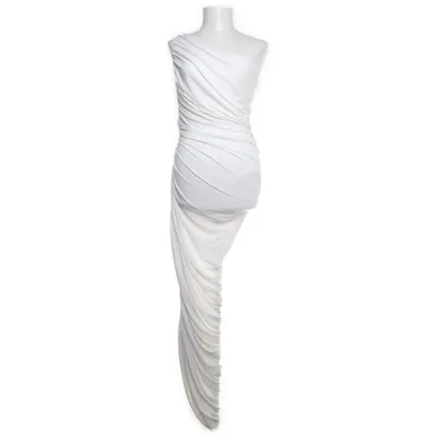 Maxikjole (Hvid) fra Normakamali Elastan, Polyester