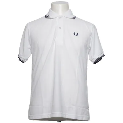 Pikétröja (Vit, Blå) från Fred Perry Bomull