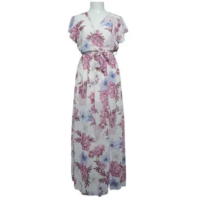 Maxi dress (White, Purple, Blue) from Estee Brown Elastane, Polyester, Viscose