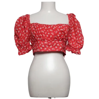 Crop top (Rød, Hvid) fra & Other Stories Linned, Polyester