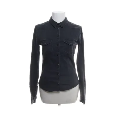Jeansskjorte (Sort) fra Divided by H&M Bomuld, Elastan