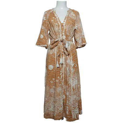 Robe (Orange, Multicolore) de Desmond & Dempsey x H&M Viscose, Lin