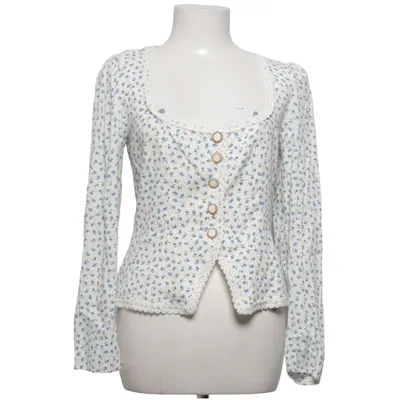 Bluse (Hvid, Blå) fra Reformation Viscose