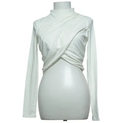 Langarmshirt (Weiß) von NA-KD Reborn Elasthan, Viskose
