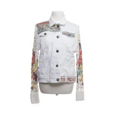 Jeansjacka (Vit, Flerfärgad) från Desigual Bomull, Elastan, Metallfiber, Modal