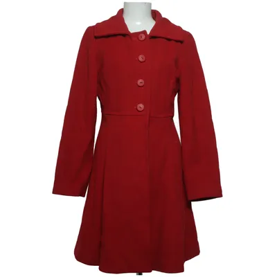 Jas (Rood) van Piretta Kasjmier, Polyamide, Wol