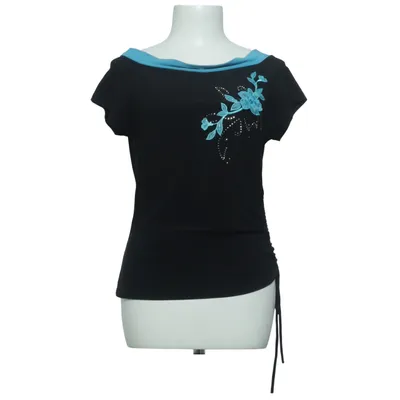 Top (Schwarz, Blau) von Party Line Elasthan, Polyester