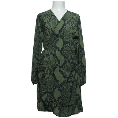 Wrap dress (Green, Black) from Lo-ika Elastane, Polyester