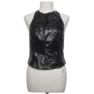 Halter neck top (Black) from Nicki Studios x Gina Tricot Polyester, Polyurethane, Viscose