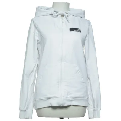 Sweat à capuche (Blanc) de Love Moschino Coton, Élasthane