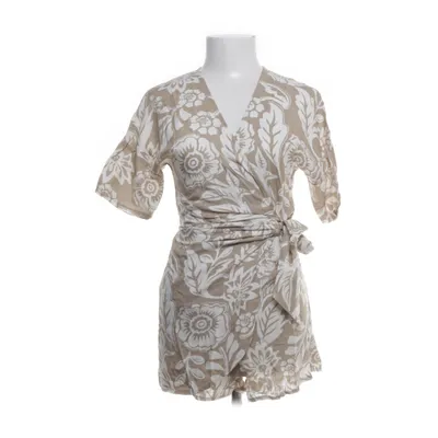 Jumpsuit (Bruin, Wit) van Amisu Linnen, Viscose