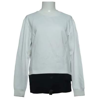 Sweatshirt (Wit, Zwart) van MM6 by Maison Margiela Katoen, Polyamide, Polyester, Wol