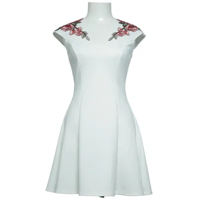 Jurk (Rose Applique) van NLY One Elastaan, Polyester