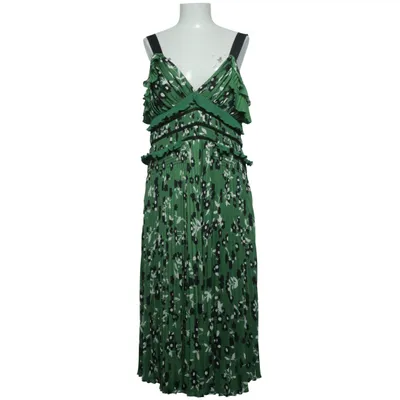 Maxi jurk (Groen, Zwart, Wit) van Self-Portrait Polyester