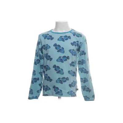 Långärmad t-shirt (Blå, Flerfärgad) från Småfolk Bomull, Elastan, Modal