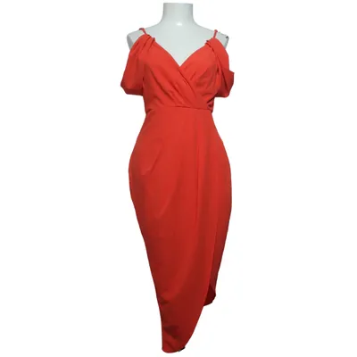 Slå-om-kjole (Rød) fra Ginger Fizz Polyester