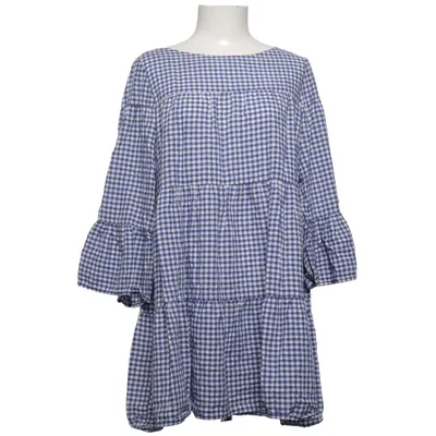 Jurk (Blauw, Wit) van Zara Woman Lyocell, Polyester, Viscose