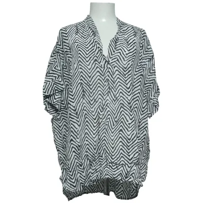 Top (Black, White) from Masai Metallic fiber, Viscose
