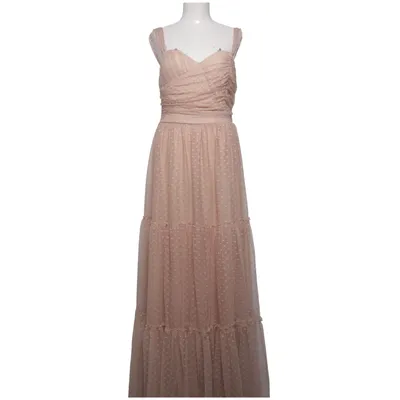 Maxikjole (Beige) fra Soley & Solea Elastan, Polyamid, Polyester