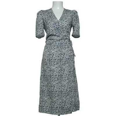 Wrap dress (Blue, White, Pink) from Zafsi Blings Polyester
