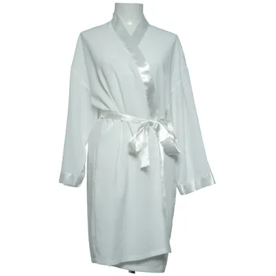Robe de chambre (Blanc) de Lady Avenue Polyester