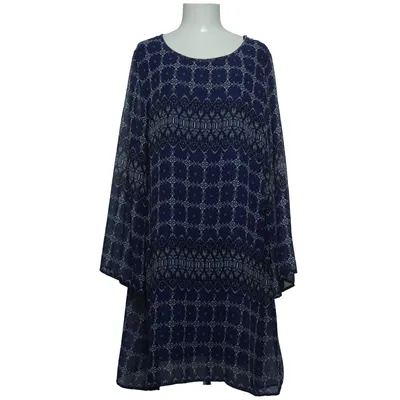 Dress (Blue, White) from Viveca N Polyester