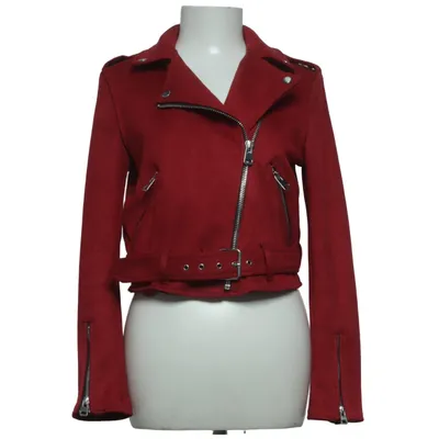 Bikerjacka (Röd) från Bershka_BSKGIRL Polyester