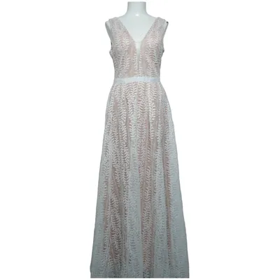 Aftenkjole (Hvid, Beige) fra Lucy Wang Polyester