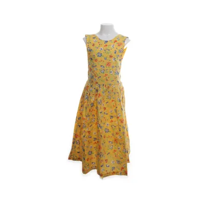 Dungaree dress (Yellow, Multicolored) from Polarn O. Pyret Cotton