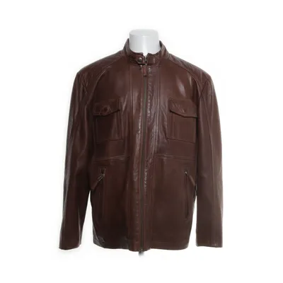 Läderjacka (Brun) från Saki Polyester, Skinn