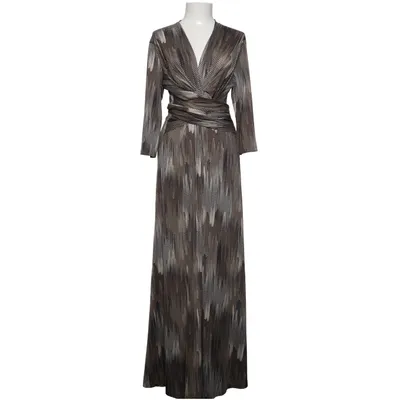 Långklänning (Svart, Beige, Grå) från Ilse Jacobsen Hornbæk Elastan, Polyester
