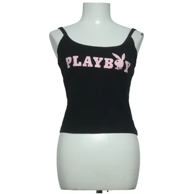 Débardeur (Noir) de Playboy x Missguided Coton, Élasthane