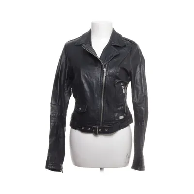 Biker jacket (Black) from Jofama by Kenza Cotton, Polyester