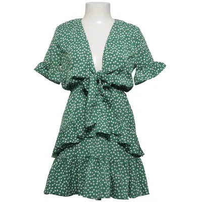 Dress (Green, White) from Holly Polyester, Viscose