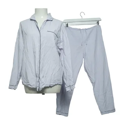 Pyjamasz (Blå, Hvid) fra Simply White Bomuld
