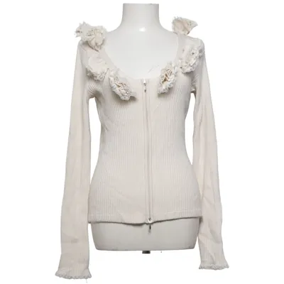 Cardigan (Beige) from Anne Fontaine Viscose, Wool