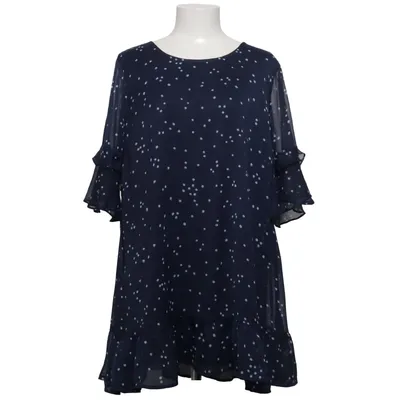 Dress (Blue, White) from Zhenzi
