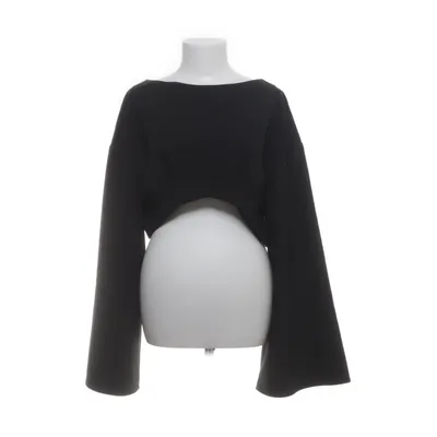 Crop top (Noir) de Hanna Schönberg x NA-KD Élasthane, Polyester, Viscose