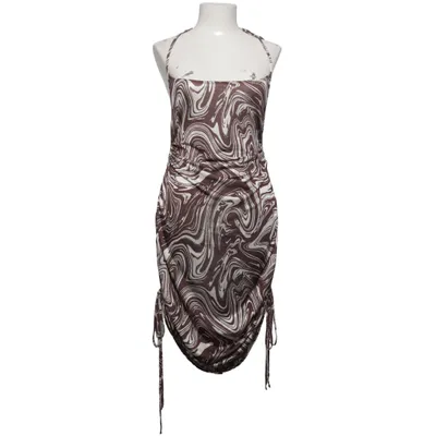 Dress (Brown, White) from NLY One Elastane, Polyester