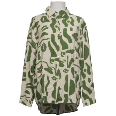 Shirt (Green, Beige) from Menglu